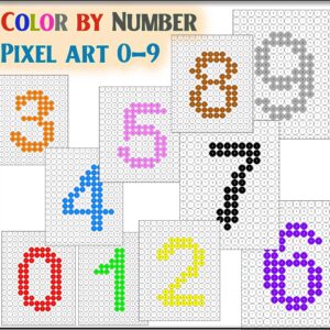 Color by Number-coloring pages numbers
