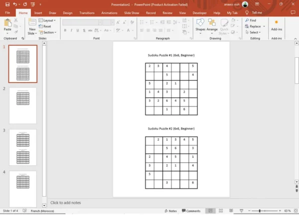 Sudoku Generator PowerPoint Tool - Create Custom Puzzles with Solutions