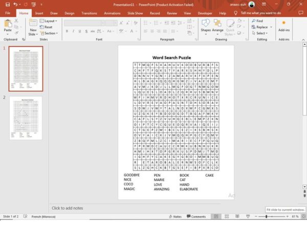 Word Search Puzzle Generator - Digital Tool