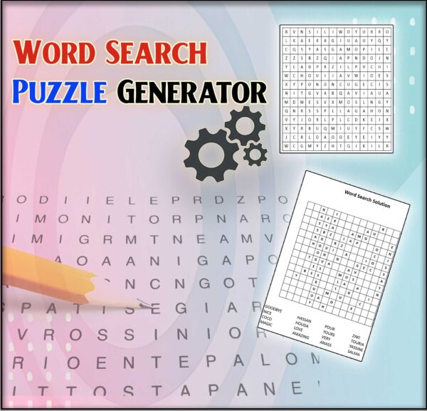 Word Search Puzzle Generator - Digital Tool