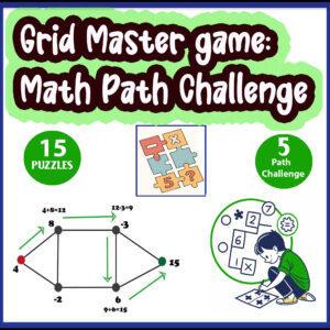 Grid Master game: Math Path Challenge