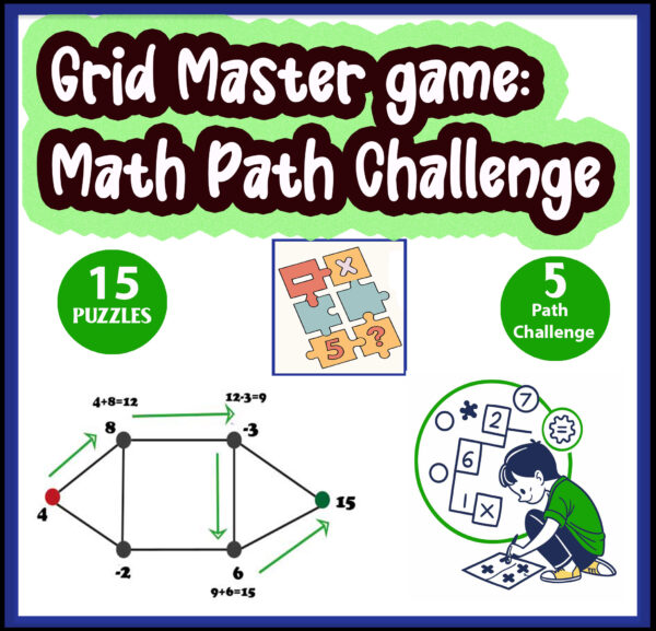 Grid Master game: Math Path Challenge