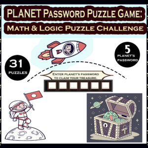 PLANET Password Puzzle Game:Math & Logic Puzzle Challenge