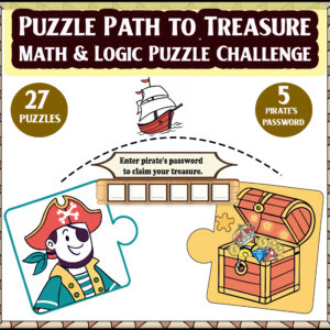 Puzzle Path to Treasure: Math & Logic Puzzle Challenge