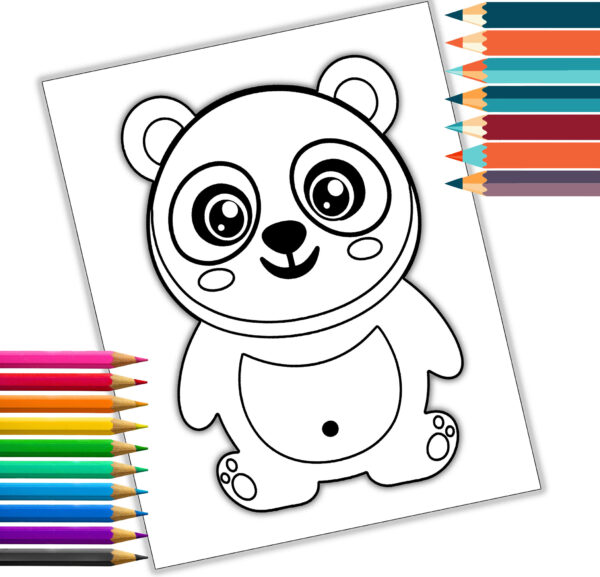Kawaii Coloring Book | Cute Adorable Characters Digital Download