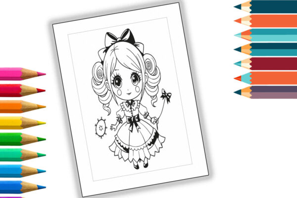 Free Creepy Chibi Coloring Book