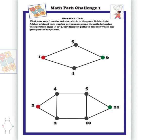 Grid Master game: Math Path Challenge