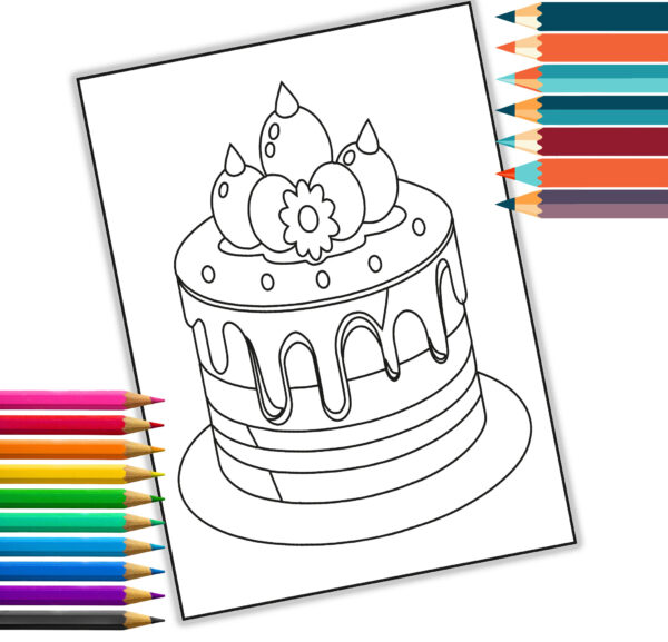 Delectable Desserts Coloring Book | 38 Sweet Illustrated Designs