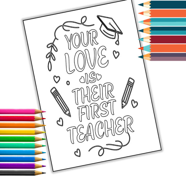 Inspirational Parent Quotes Coloring Book, Self-Care for Moms and Dads, Mindful Parenting Gift