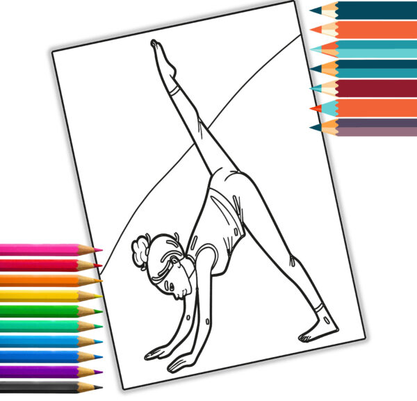 Mindful Coloring Book - Yoga & Meditation Art Therapy - 30 Printable Pages - Digital PDF
