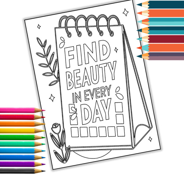 30 Motivational Quotes Coloring Book with Positive Sayings and Inspirational Affirmations