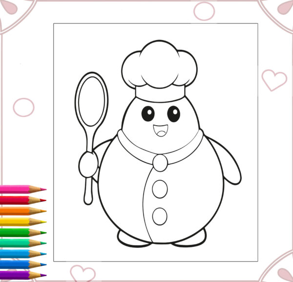 Pudgy Pals Coloring Book - Cute Chubby Circular Characters for All Ages