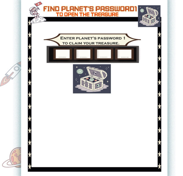 PLANET Password Puzzle Game:Math & Logic Puzzle Challenge