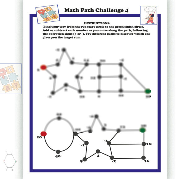 Grid Master game: Math Path Challenge