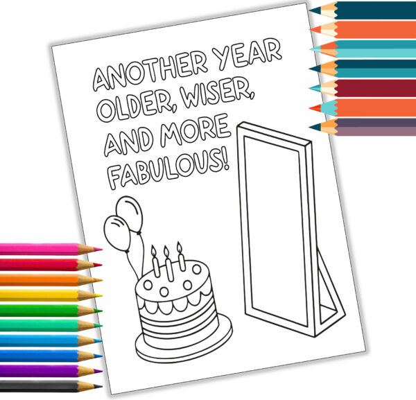 Happy Birthday Quotes Coloring Book – Printable Birthday Activity Pages for Kids & Adults