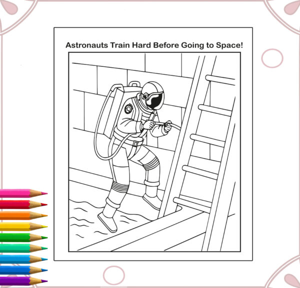 Space Science & Astronomy Coloring Book | Printable Solar System Activities | for Kids Ages 5-12
