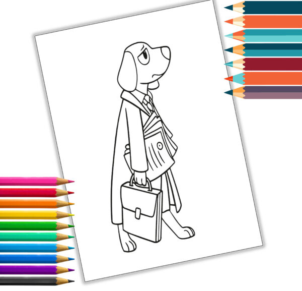Working Dogs Coloring Book | Educational Adult & Kids Coloring Pages