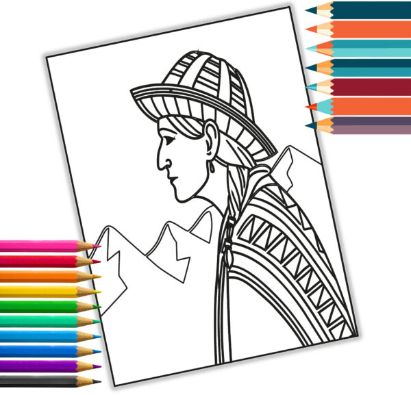 Ancient Inca Empire Coloring Book - Digital Download - 24 Pages bold