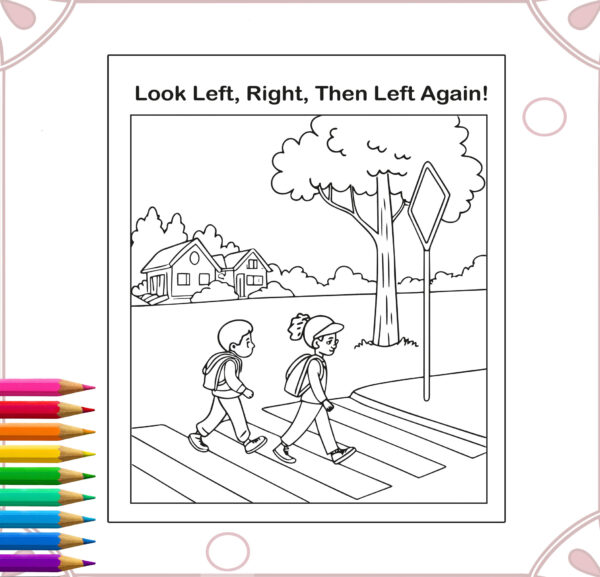 Kids First Aid & Safety Coloring Book | Printable Safety Education Activity Book | Emergency Preparedness for Children Ages 4-8