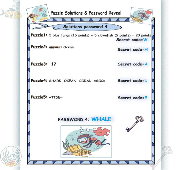 Underwater Path to Treasure: Math & Logic Puzzle Challenge
