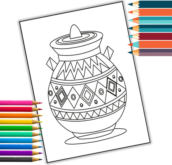 Ancient Inca Empire Coloring Book - Digital Download - 24 Pages bold