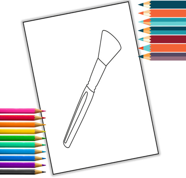 Cosmetic Coloring book- Makeup and Beauty Accessories