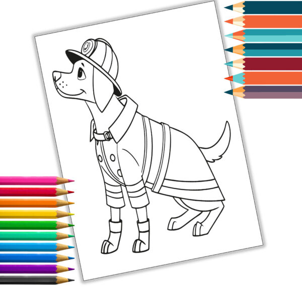 Working Dogs Coloring Book | Educational Adult & Kids Coloring Pages