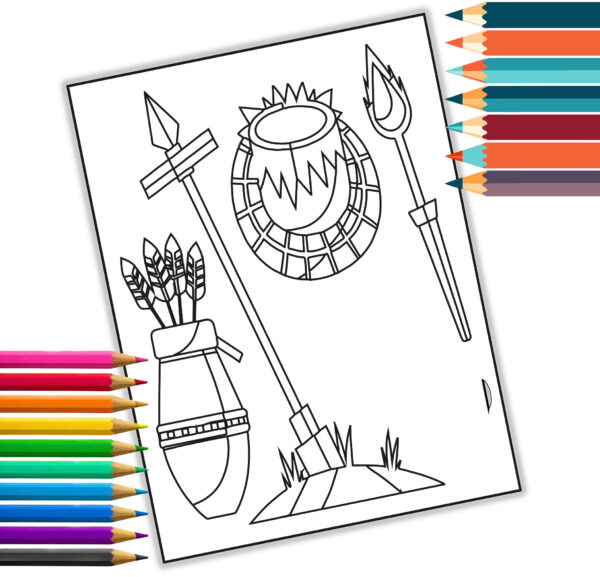 Ancient Inca Empire Coloring Book - Digital Download - 24 Pages bold