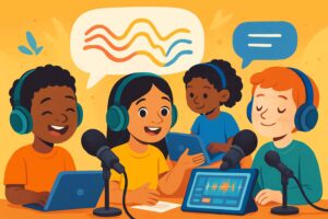 Amplify Their Voice: A Practical Guide to Podcast Creation for Kids, Parents, and Teachers