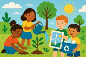 Growing Green Minds: A Practical Guide to Teaching Kids About Sustainability
