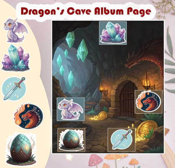Magical Creatures Digital Sticker Album | Printable or GoodNotes