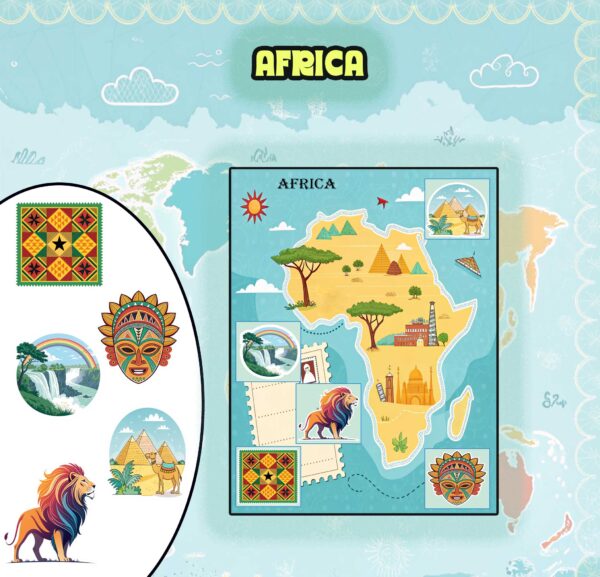 World Explorer Digital Sticker Album | Printable & GoodNotes