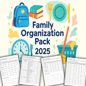 Family Organization Pack 2025 – Stress-Free Back-to-School Printable PDF