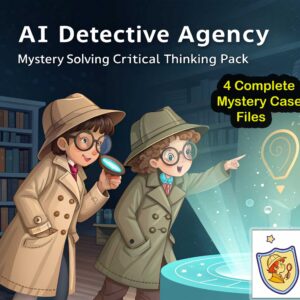 AI Detective Agency: Mystery-Solving Critical Thinking Pack for Kids (Ages 8–12)