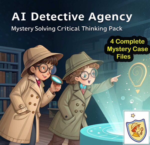 AI Detective Agency: Mystery-Solving Critical Thinking Pack for Kids (Ages 8–12)