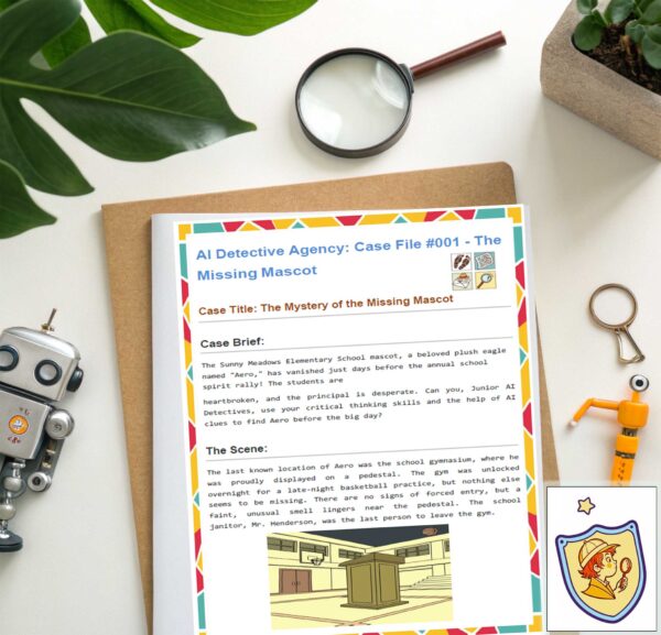 AI Detective Agency: Mystery-Solving Critical Thinking Pack for Kids (Ages 8–12)