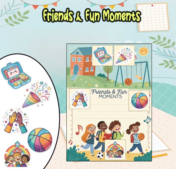 My School Year Journey Digital Sticker Album | Printable & GoodNotes