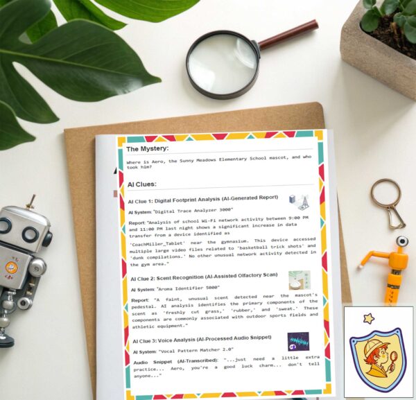 AI Detective Agency: Mystery-Solving Critical Thinking Pack for Kids (Ages 8–12)