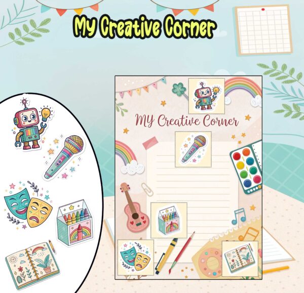 My School Year Journey Digital Sticker Album | Printable & GoodNotes