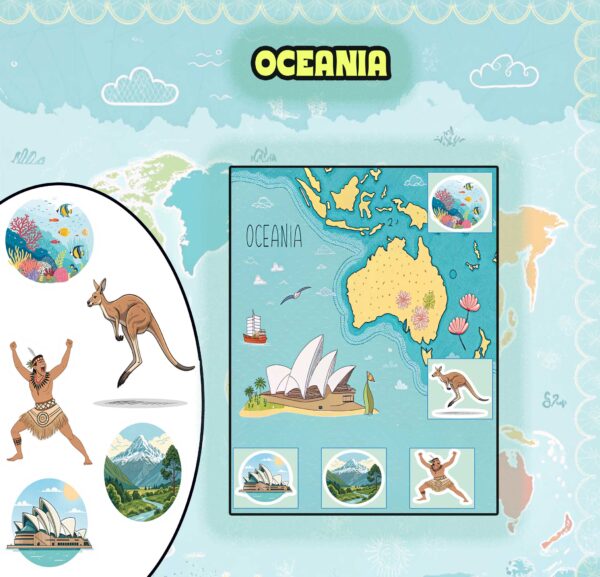 World Explorer Digital Sticker Album | Printable & GoodNotes