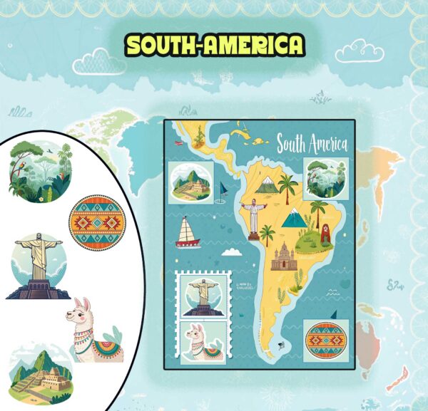 World Explorer Digital Sticker Album | Printable & GoodNotes